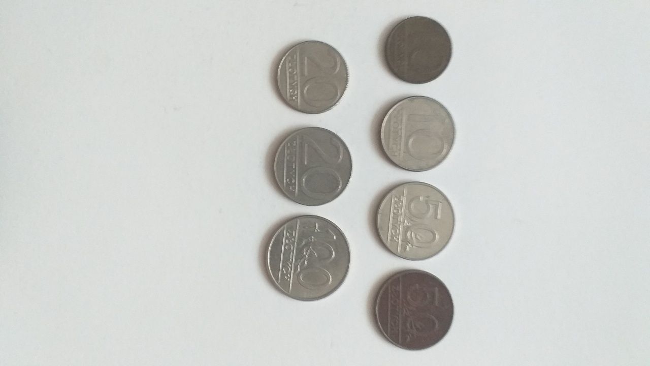 Zestaw monet 10, 20, 50, 100 zł