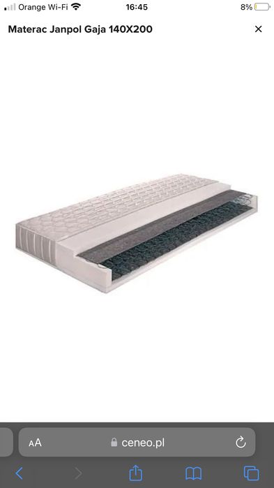 Materac Janpol Gaja 140/200