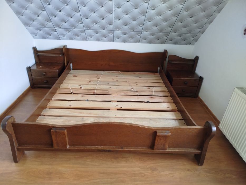 Łóżko do sypialni 180x200 + 2 stoliki