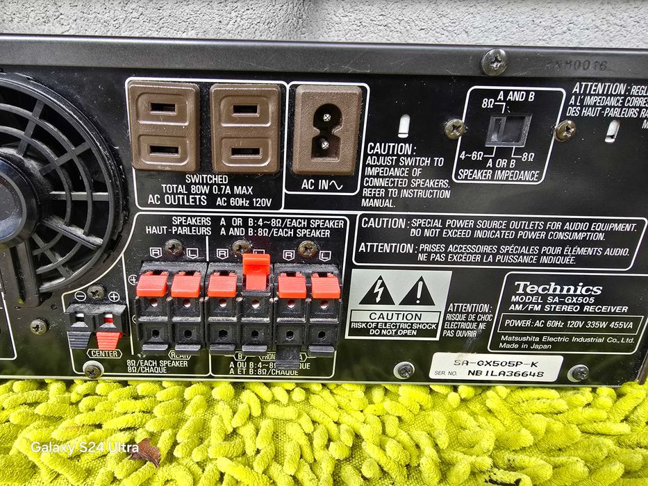 amplituner technics sa-gx505  120v