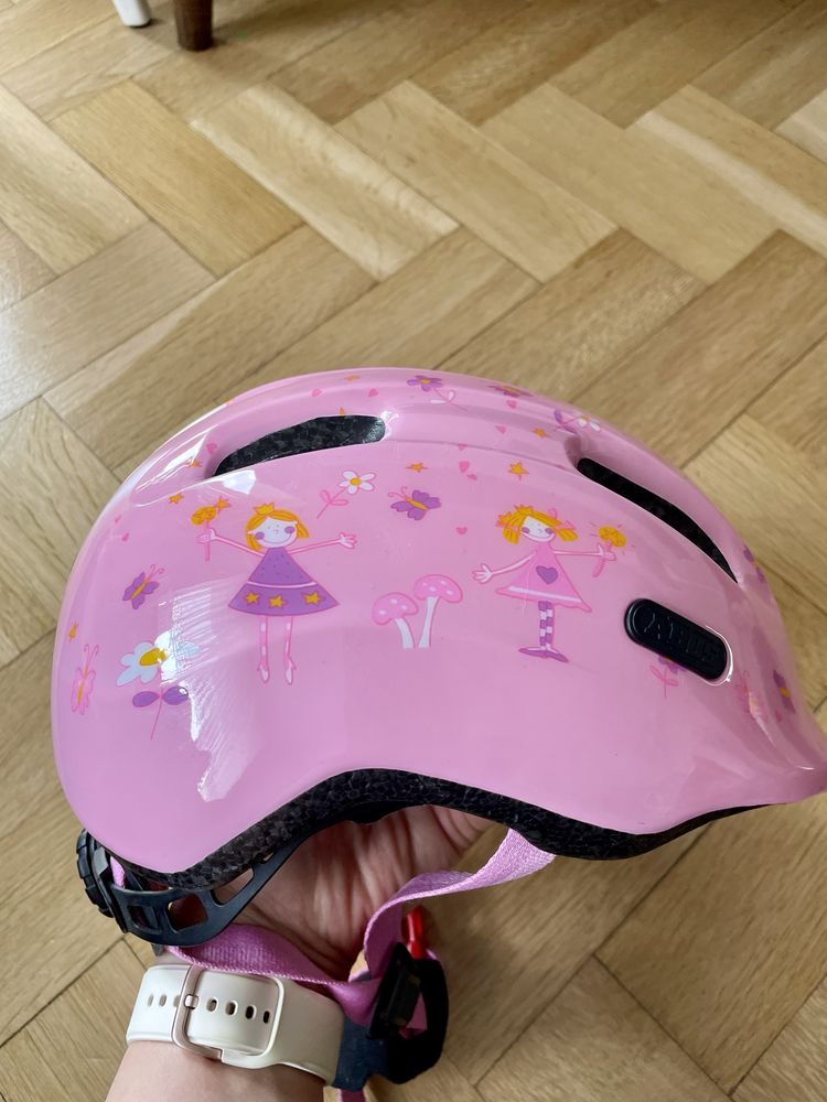 Kask rowerowy dziewczęcy Abus, rozmiar M - 50 - 55 cm