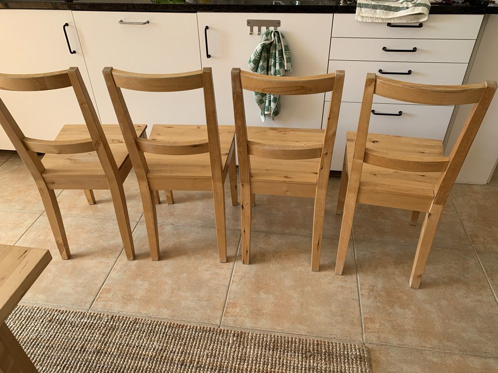 Cadeiras madeira ikea