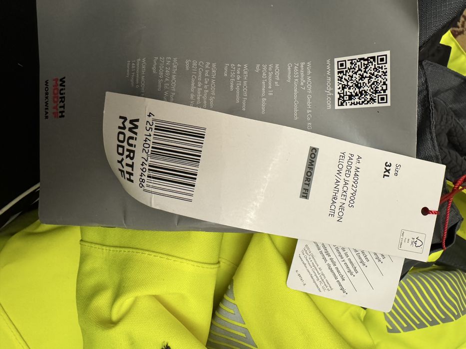 Куртка нова з етикеткою від бренду Wurth Modyf