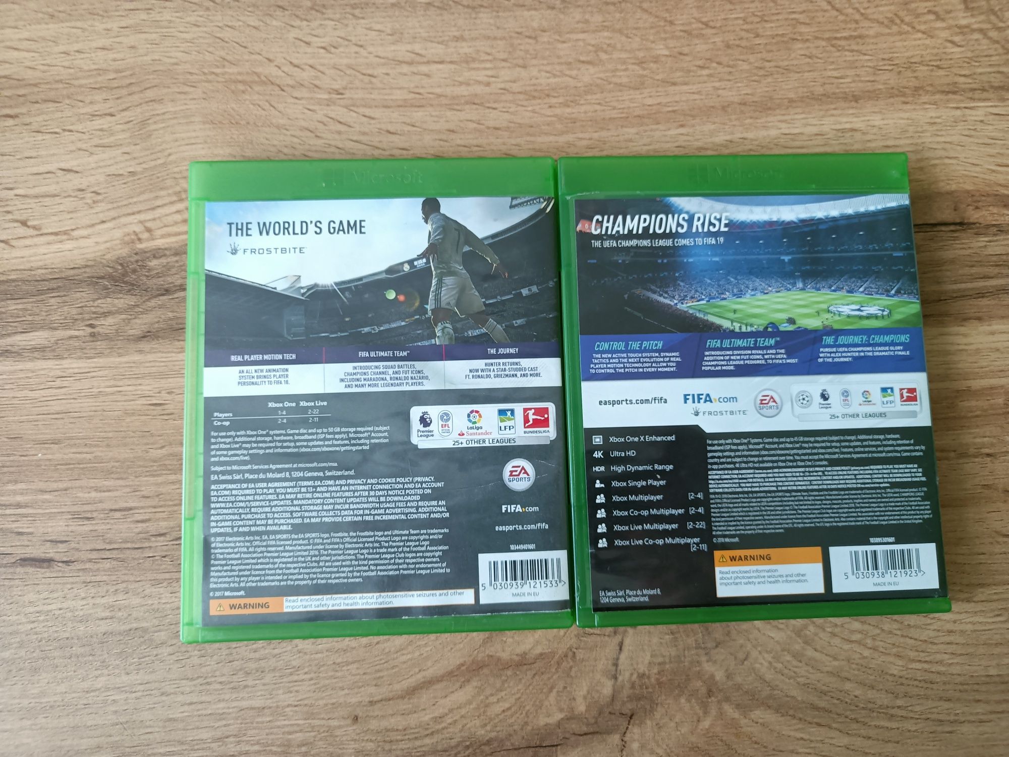 FIFA 18 i 19 na XBOX One