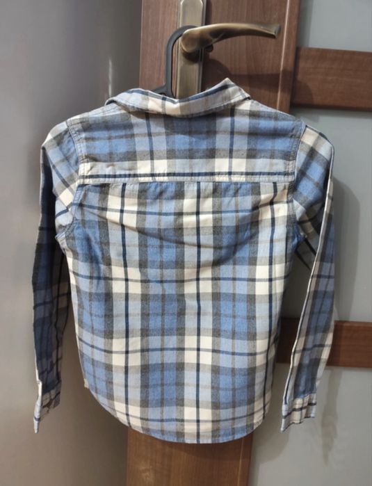 Koszula chłopięca w kratkę z długim rękawem F&F, 100% bawełna