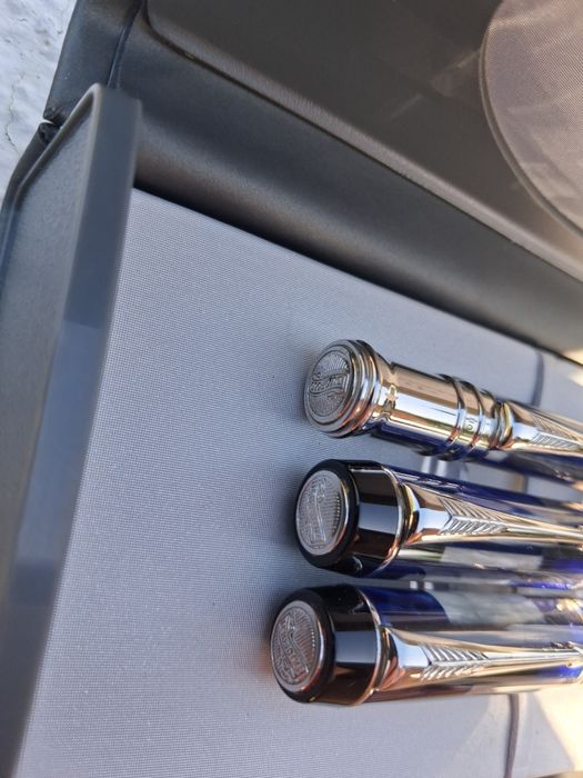 Canetas Parker Duofold Mosaic azul