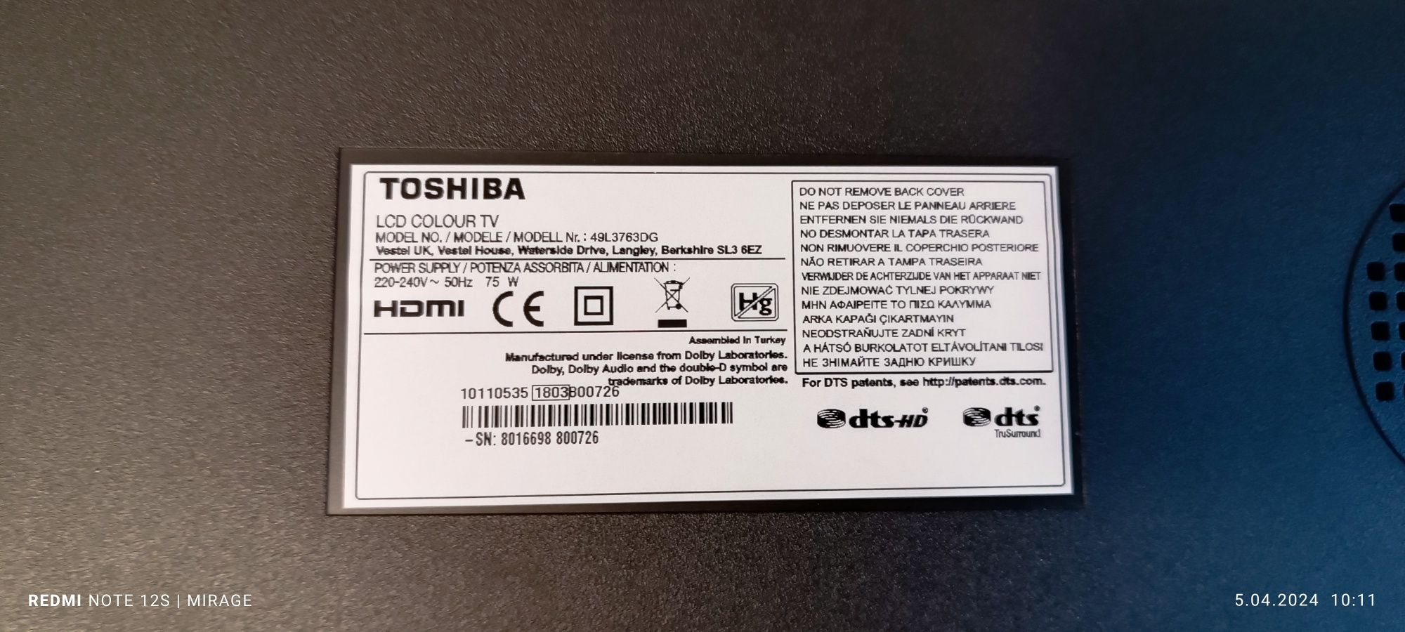 Taśmy LED do tv Toshiba