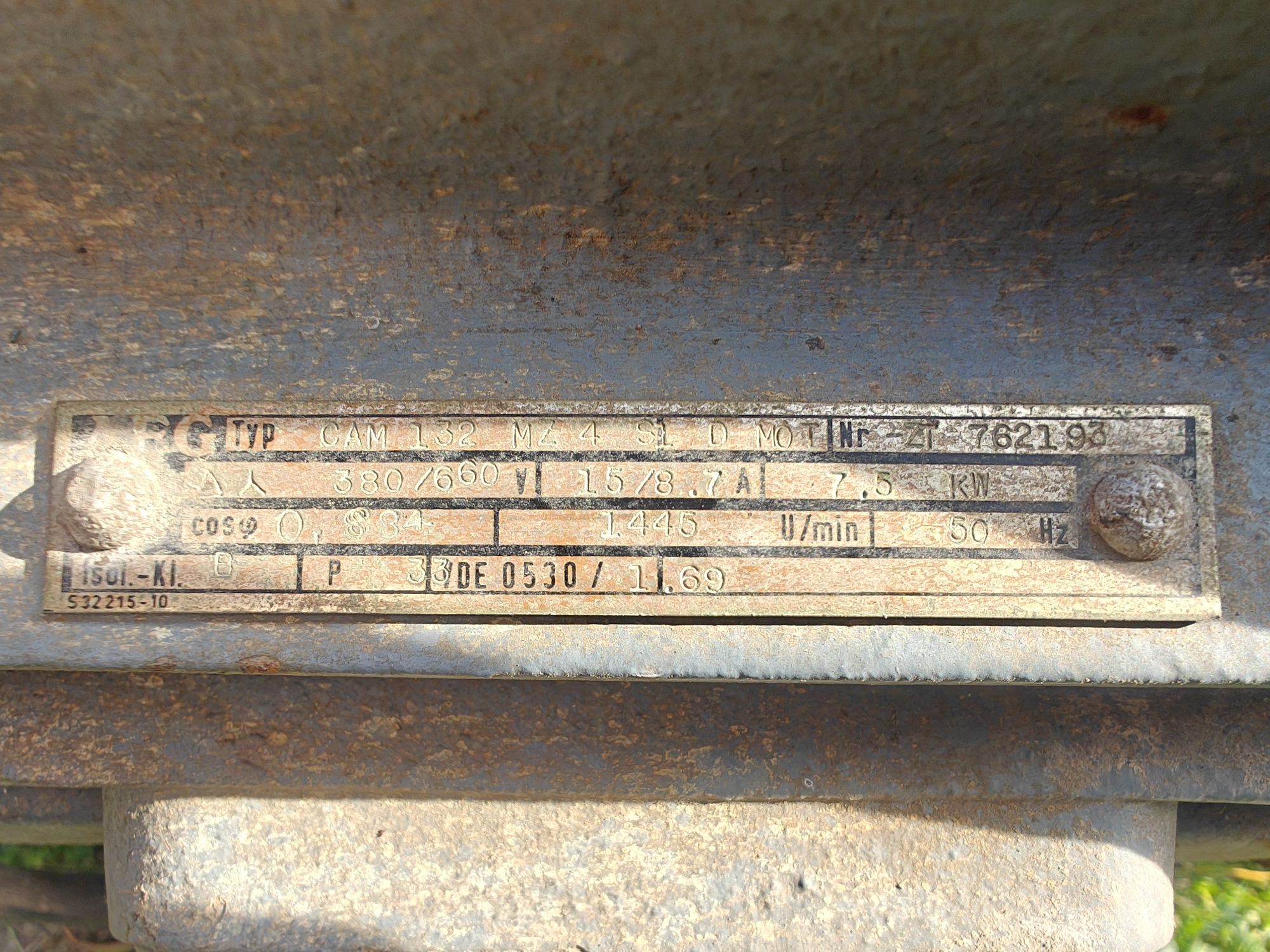Silnik elektryczny AEG 7,5kw 1445 U/min