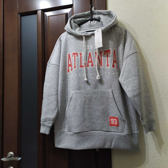 Худі жіноче з двойним капюшоном із турецької трьохнитки на флісі