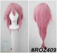 Yae Miko Genshin Impact cosplay wig różowa długa peruka z grzywką