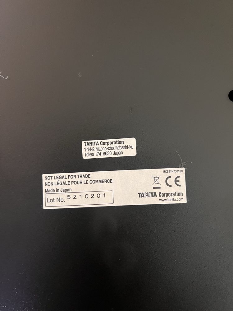 Tanita InnerScan V – Balança de composição corporal (como novo)
