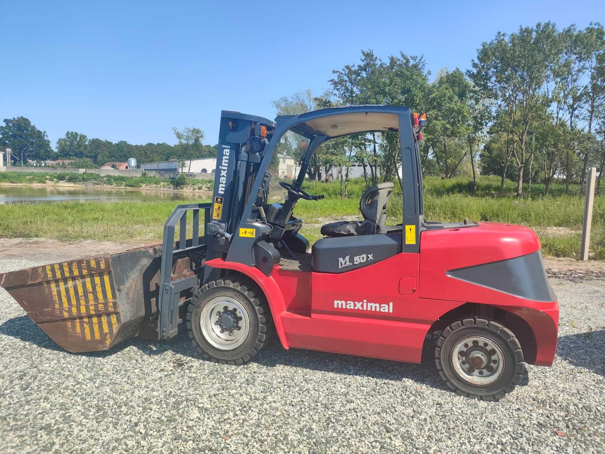 wózek widłowy Maximal M 50x z 2014 roku. z WAGĄ