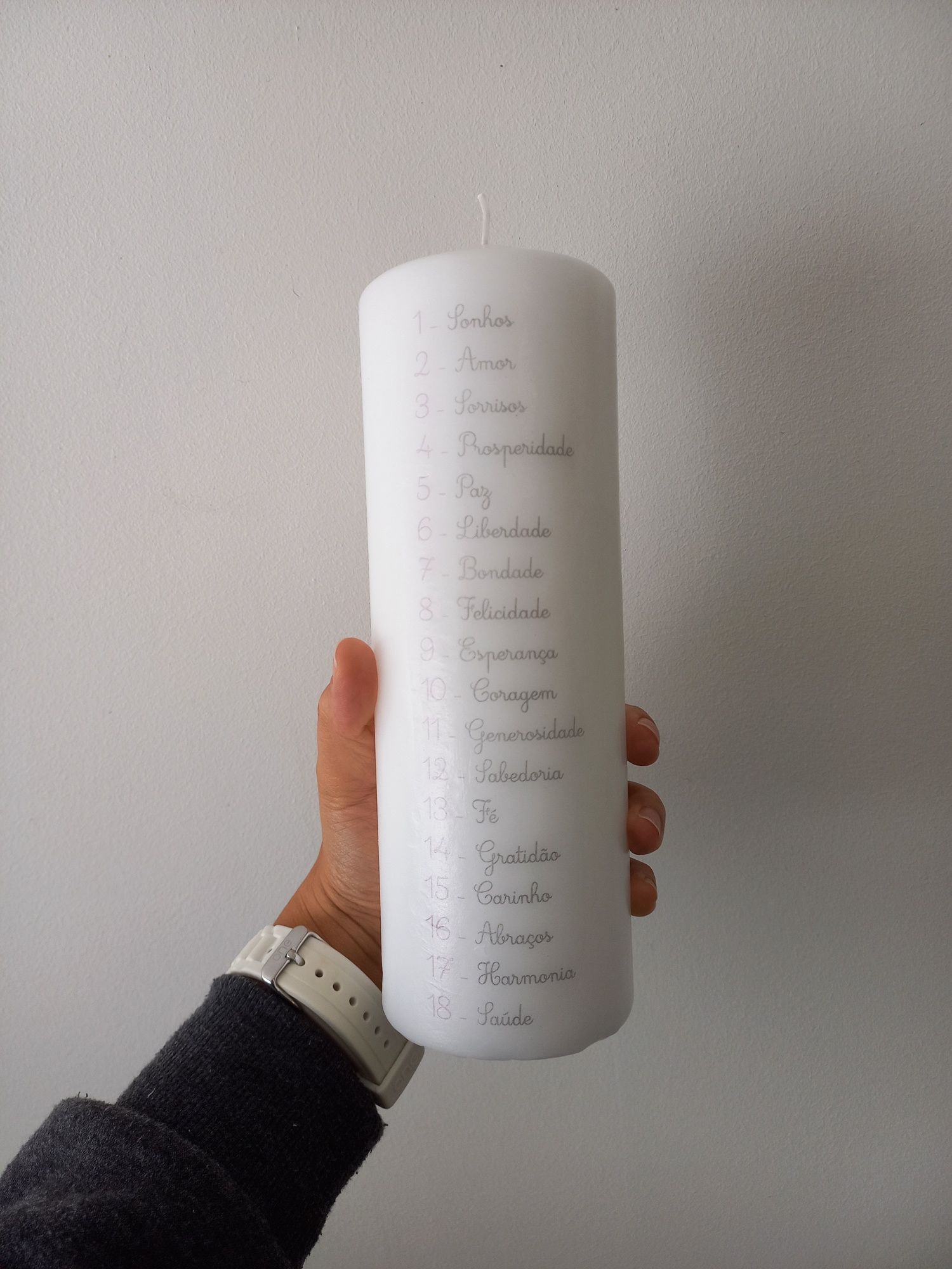 Vela da vida personalizada