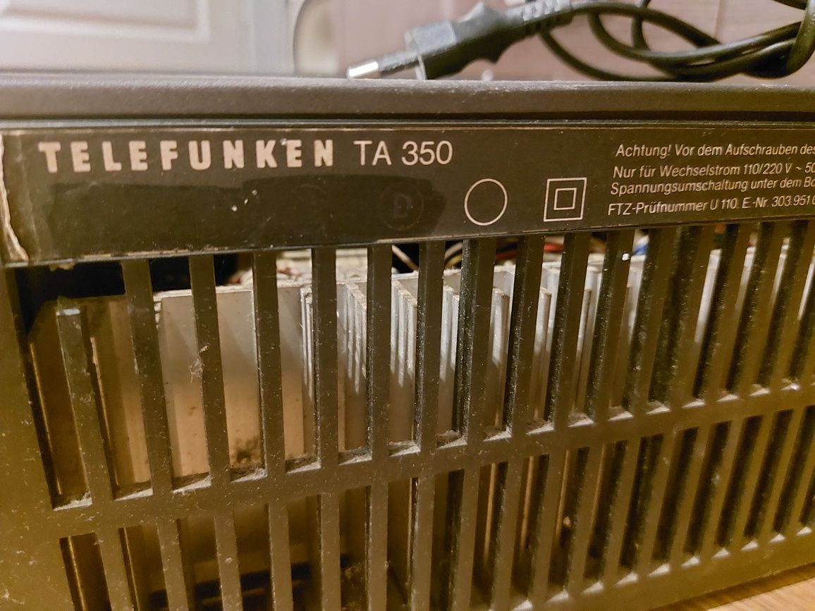 Wzmacniacz Telefunken TA 350. Vintage
