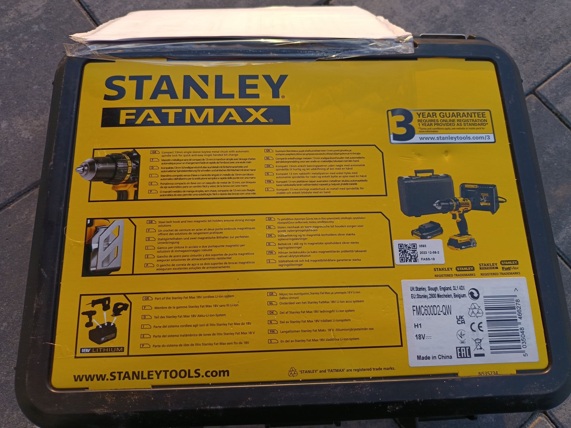 Wiertarko wkrętarka Stanley fatmax 18v