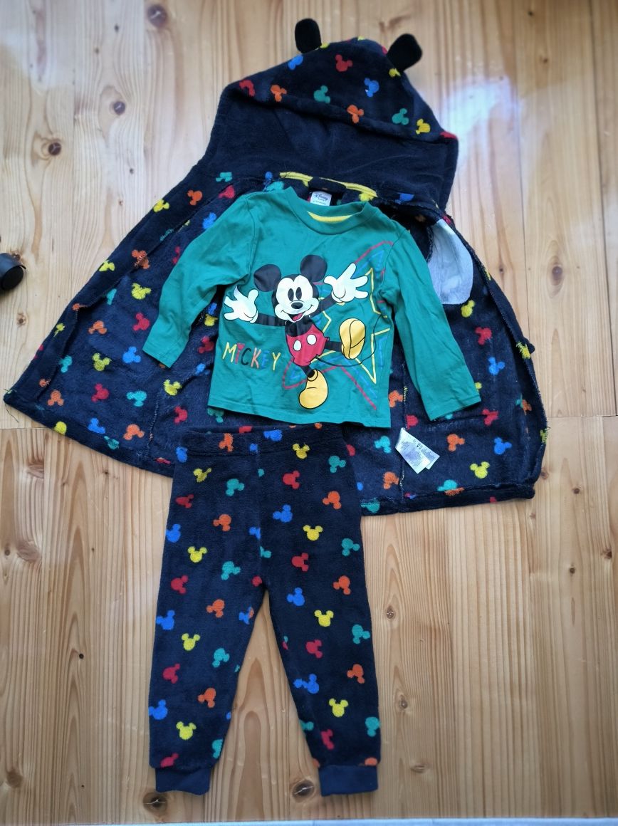 Набір халат, теплі штанці та кофта Mikey Mouse Disney від Primark 92