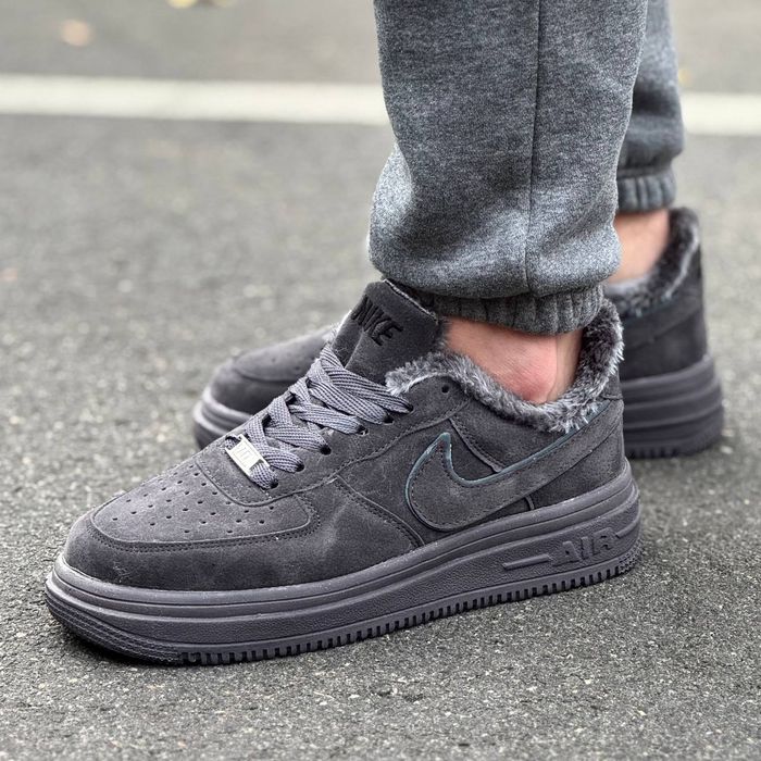Чоловічі Зимові Кросівки Nike Air Force 1 Low Хутро