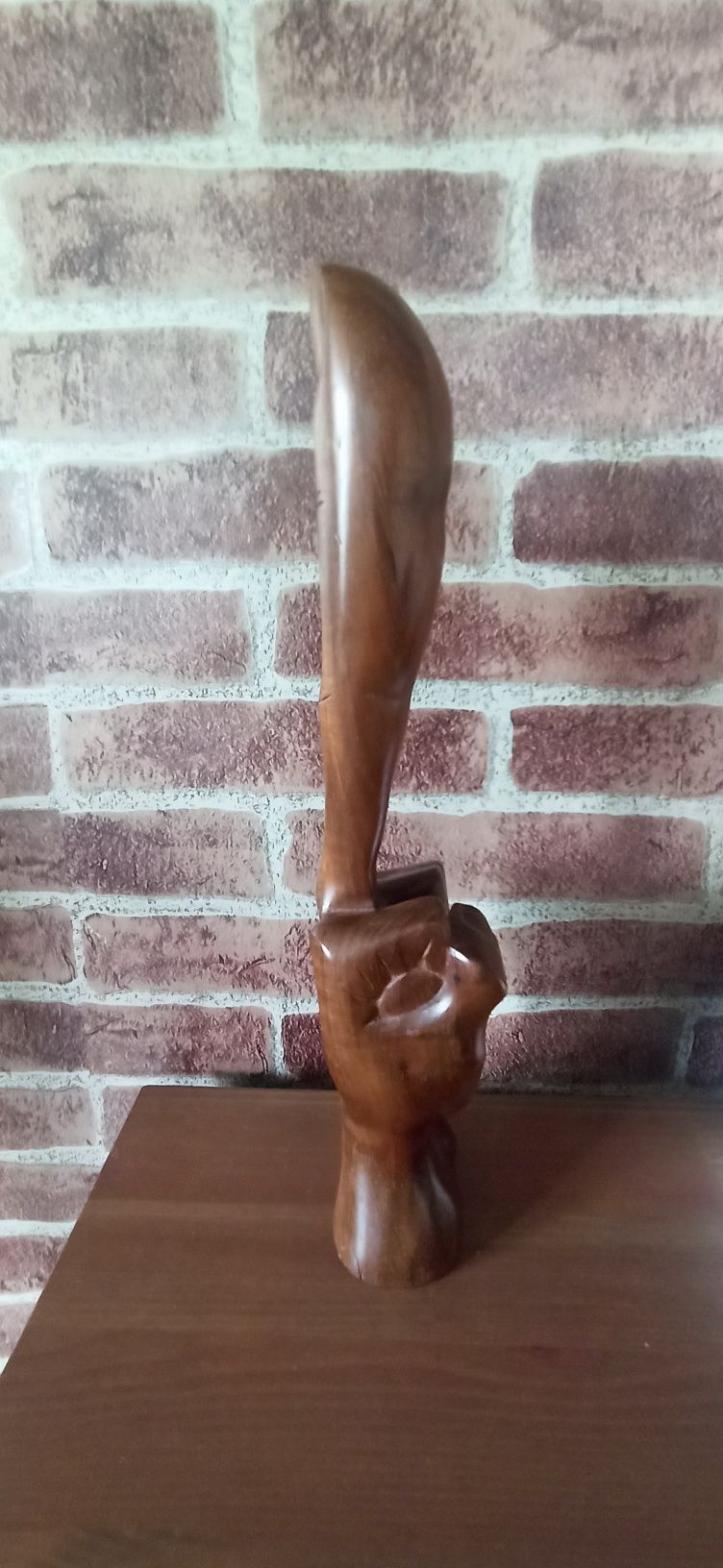 Escultura em madeira feita no senegal, peça única