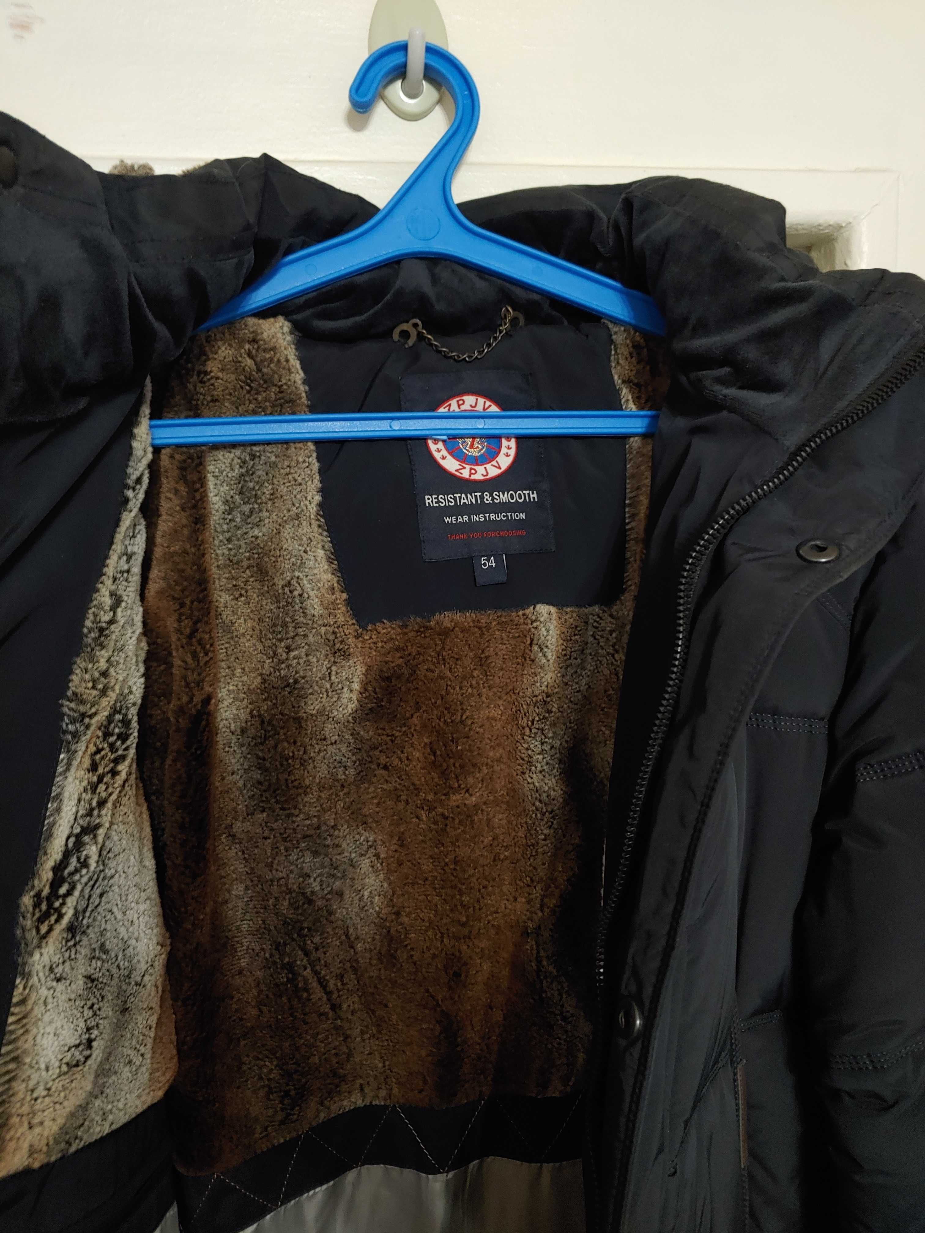 Мужская зимняя куртка XL Темно-синий