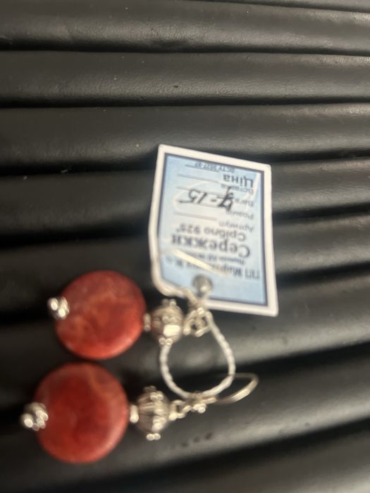 Вироби срібло з бурштином