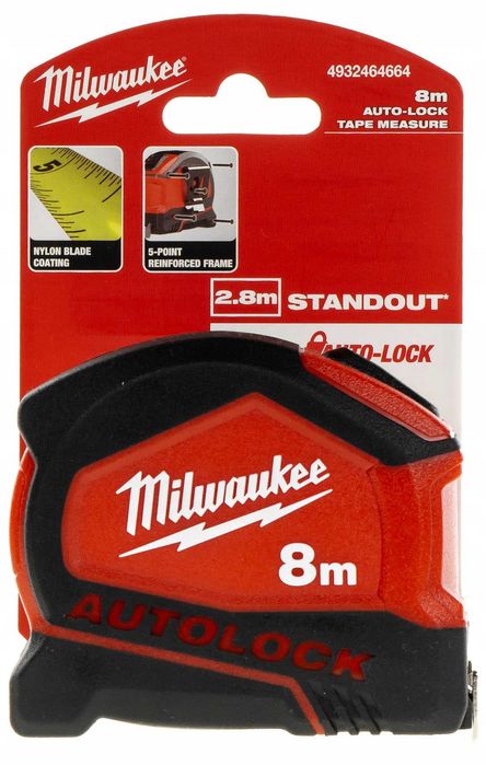 Рулетка Milwaukee Autolock 5м/25мм, 8м/25мм