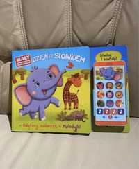 Książka zabawka interaktywna smartfon dzień ze słonikiem