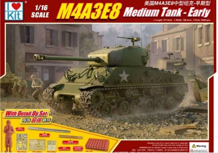 Model czołg Sherman M4A3E8 1/16 I LOVE KIT 61619