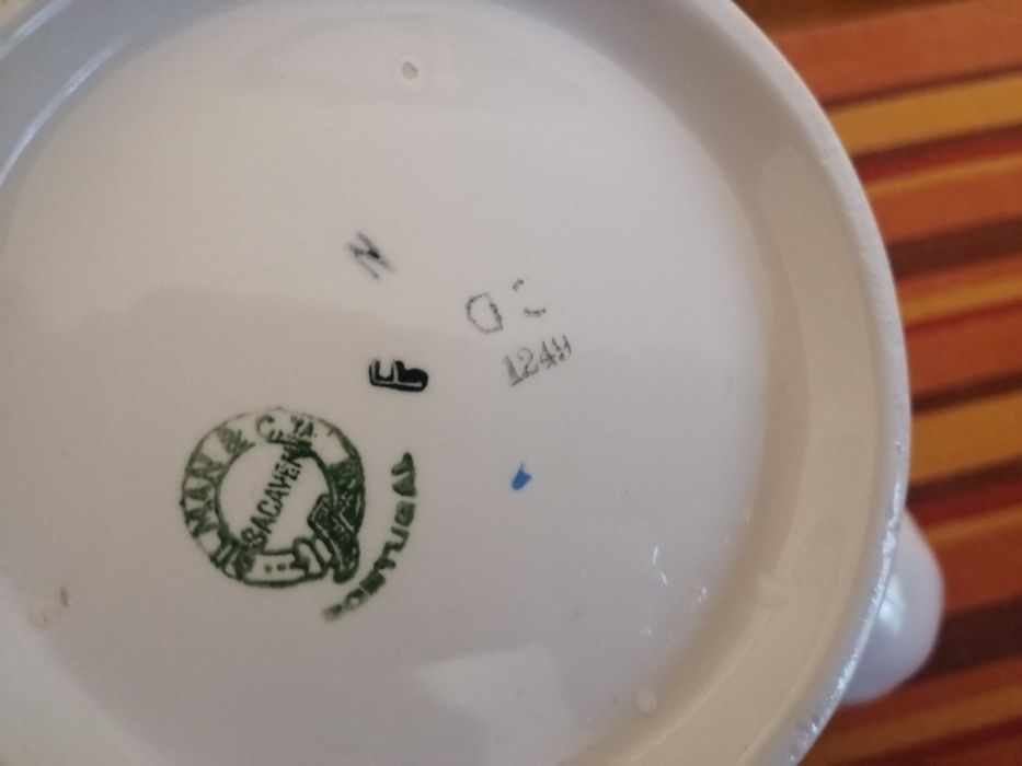 Conjunto de bule e Açucareiro da Loiça de Sacavém