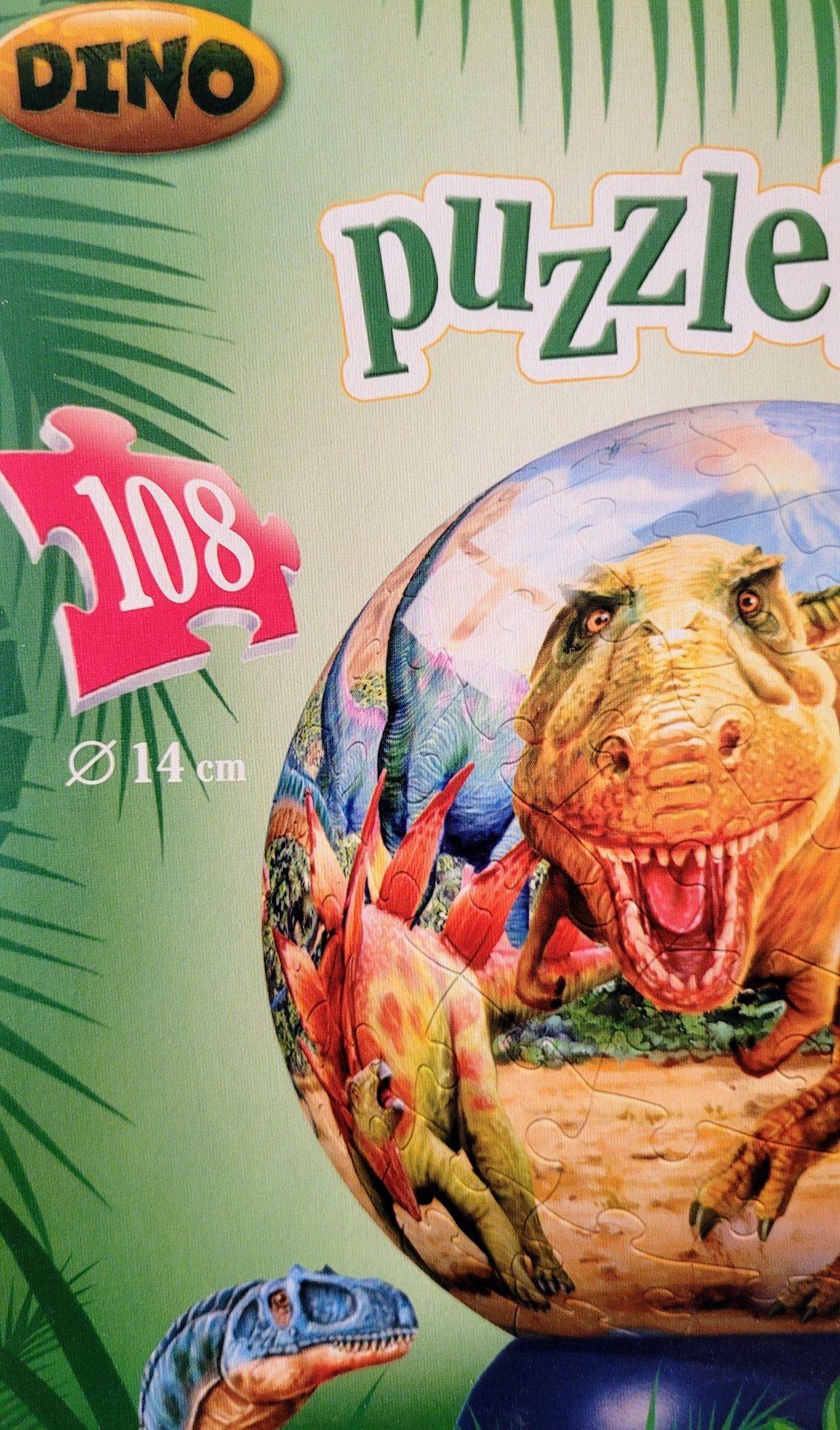 Puzzle 3D kuliste Dinozaur