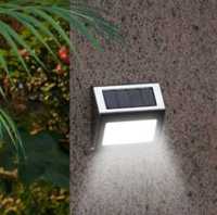 Lampka solarna nierdzewna LED - zewnętrzna - kinkiet – 1szt