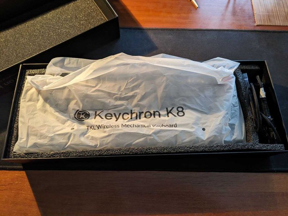 Клавіатура Keychron K8 White LED Non-hotswapable Gateron Brown