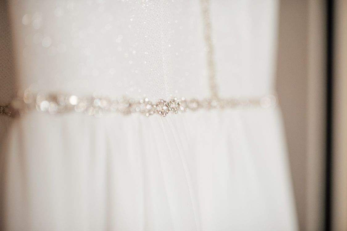 Biała suknia ślubna z muślinu+ gratisy (szyta u krawcowej)