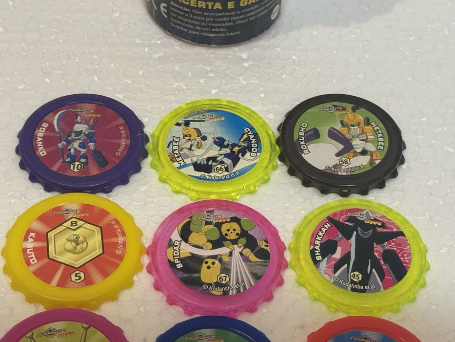 Coleção chipicao Tazos chaps medabots