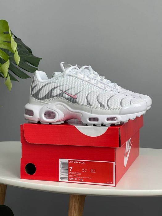 !SALE! Nike Air Max TN Plus White Grey Pink 36 37 38 39 40