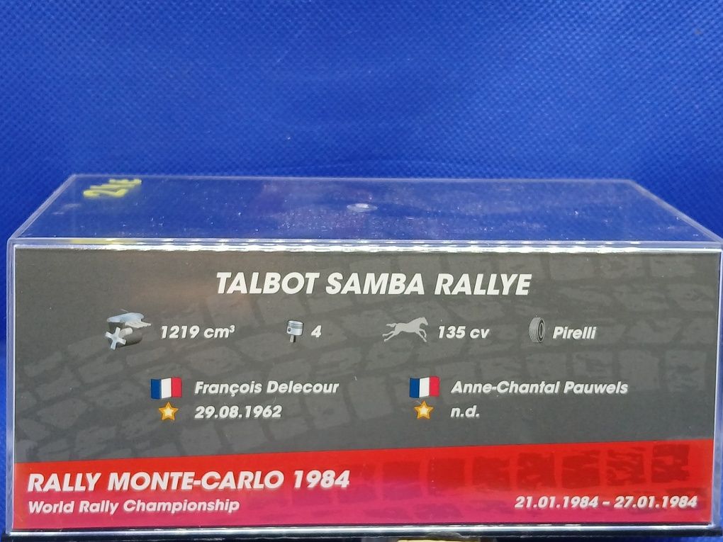 Miniatura  1/43 Talbot Samba Rally- F. Delecour RMC 1984