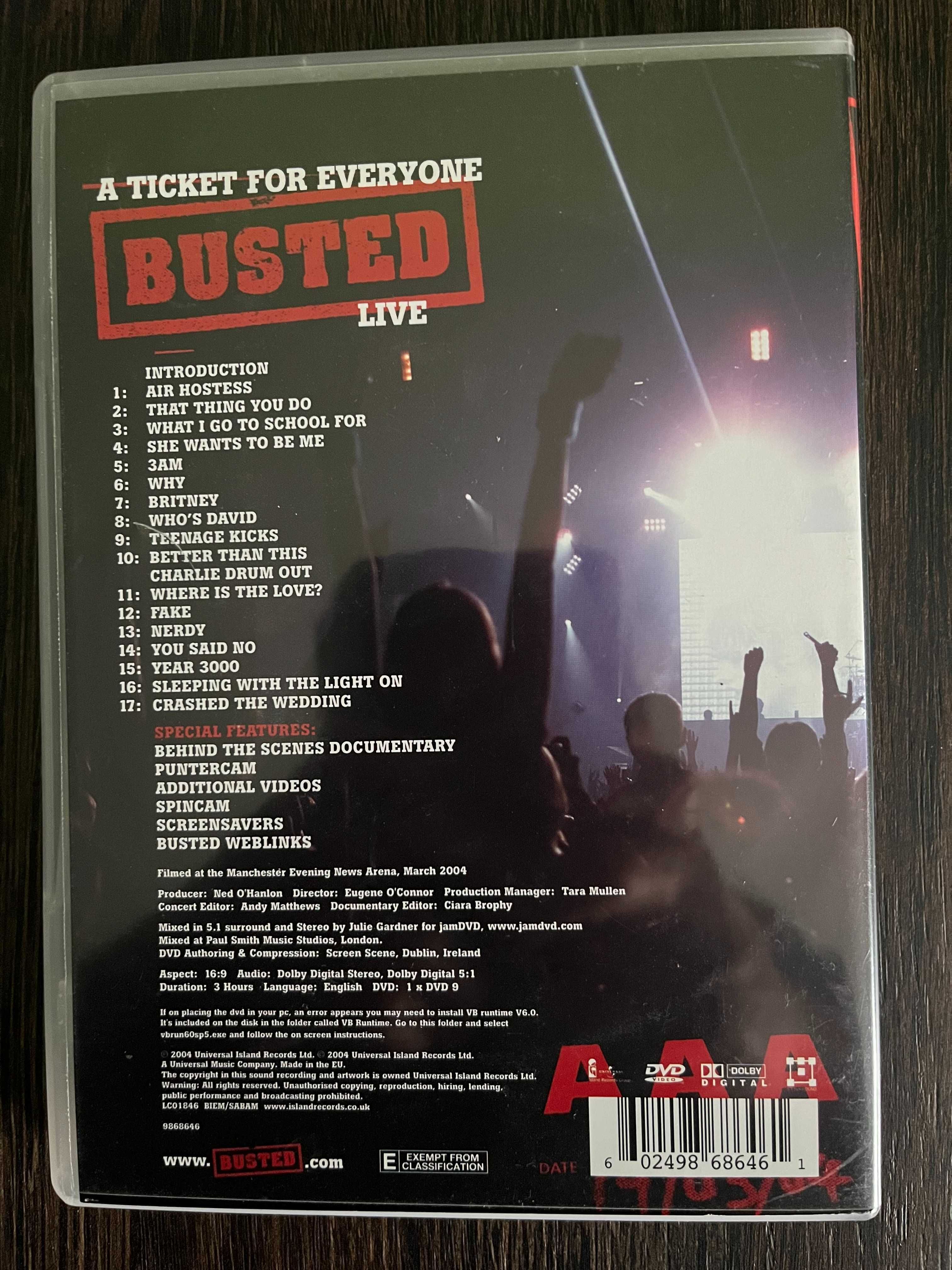 Busted – A Ticket For Everyone: Busted Live