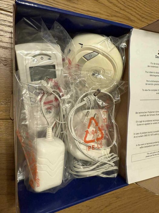 Elektroniczna niania z kołysankami, alarmem, dwustronna komunikacja.