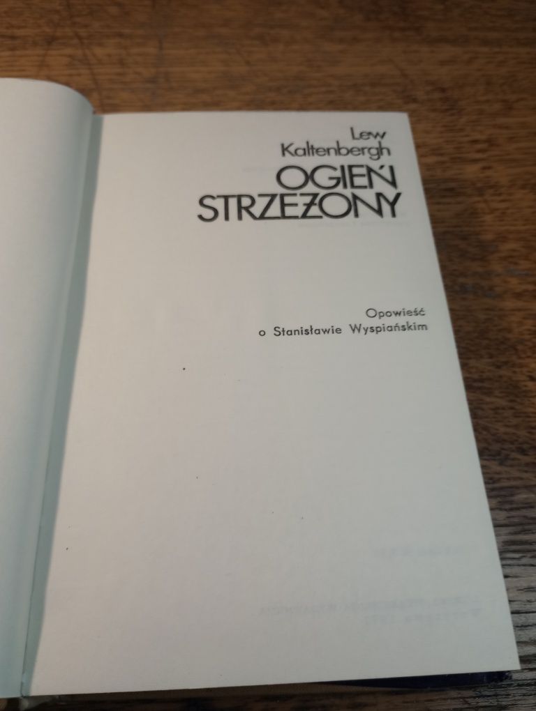 Ogień strzeżony. Lew Kaltenbergh