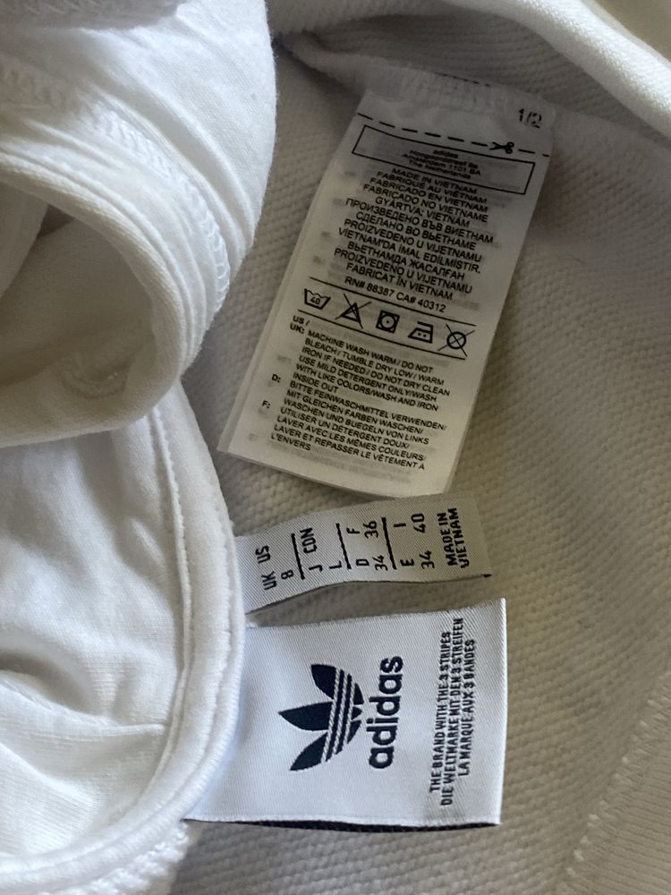 Adidas укороченная худи, m