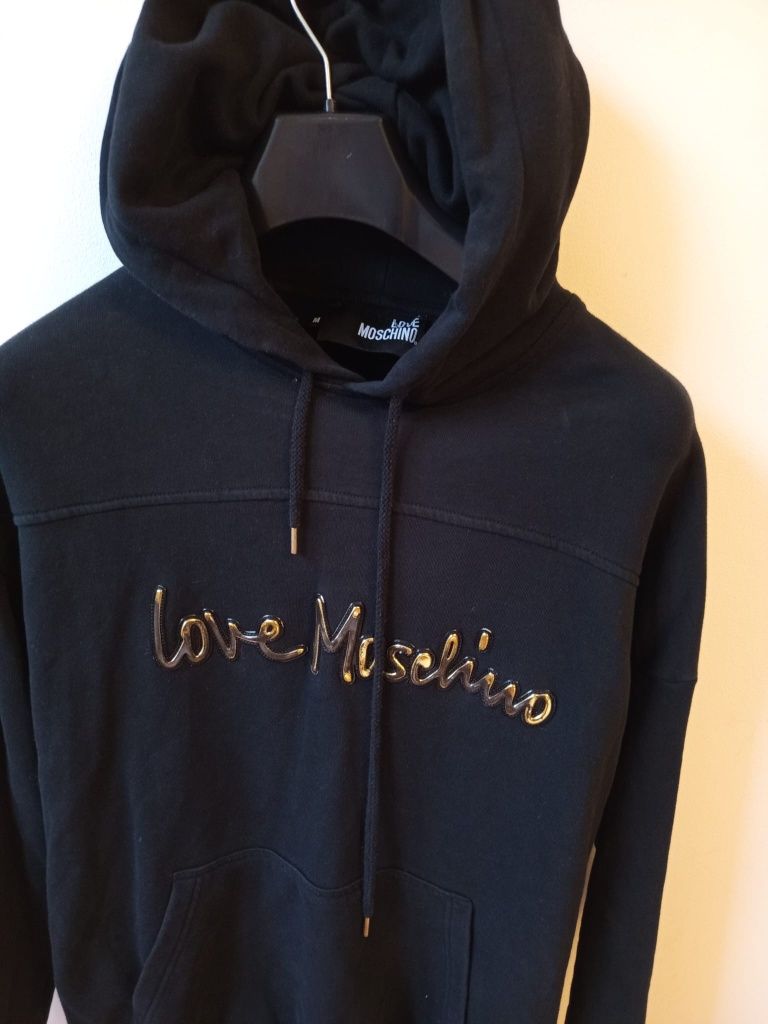 Moschino oryginalne bluzy z kapturem męskie jak nowe