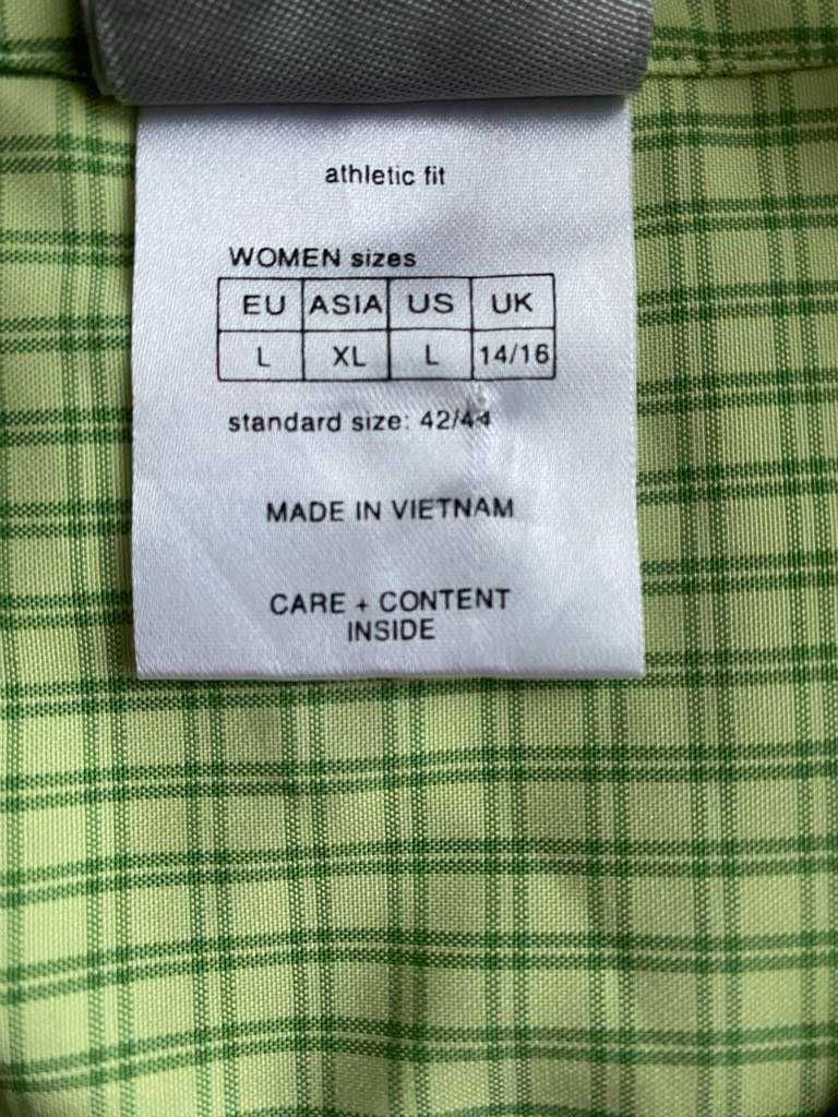 Jack Wolfskin damska bluzka koszula krótki rękaw zielona L