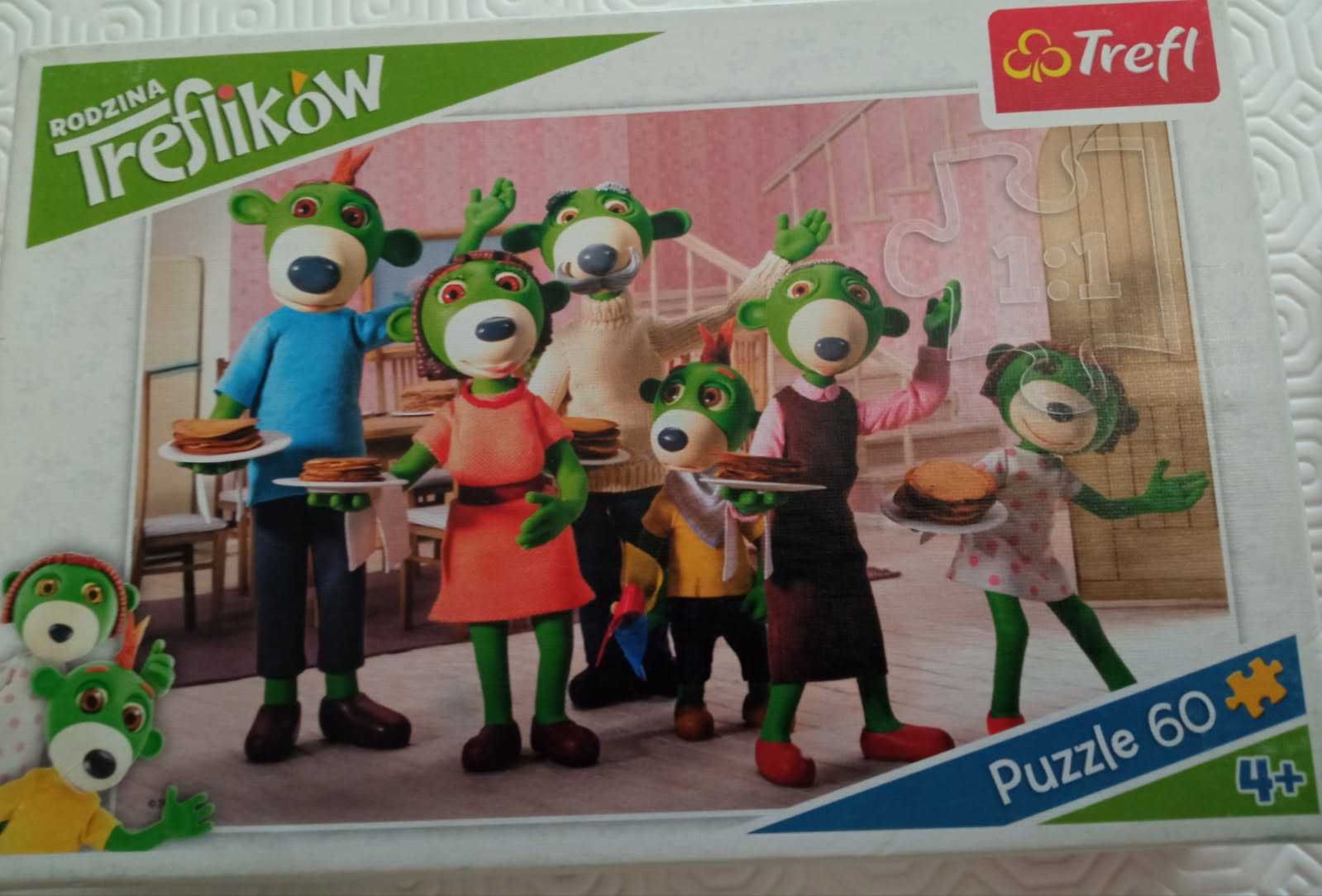 Puzle Rodzina Treflików 60 elem dla dzieci 4+