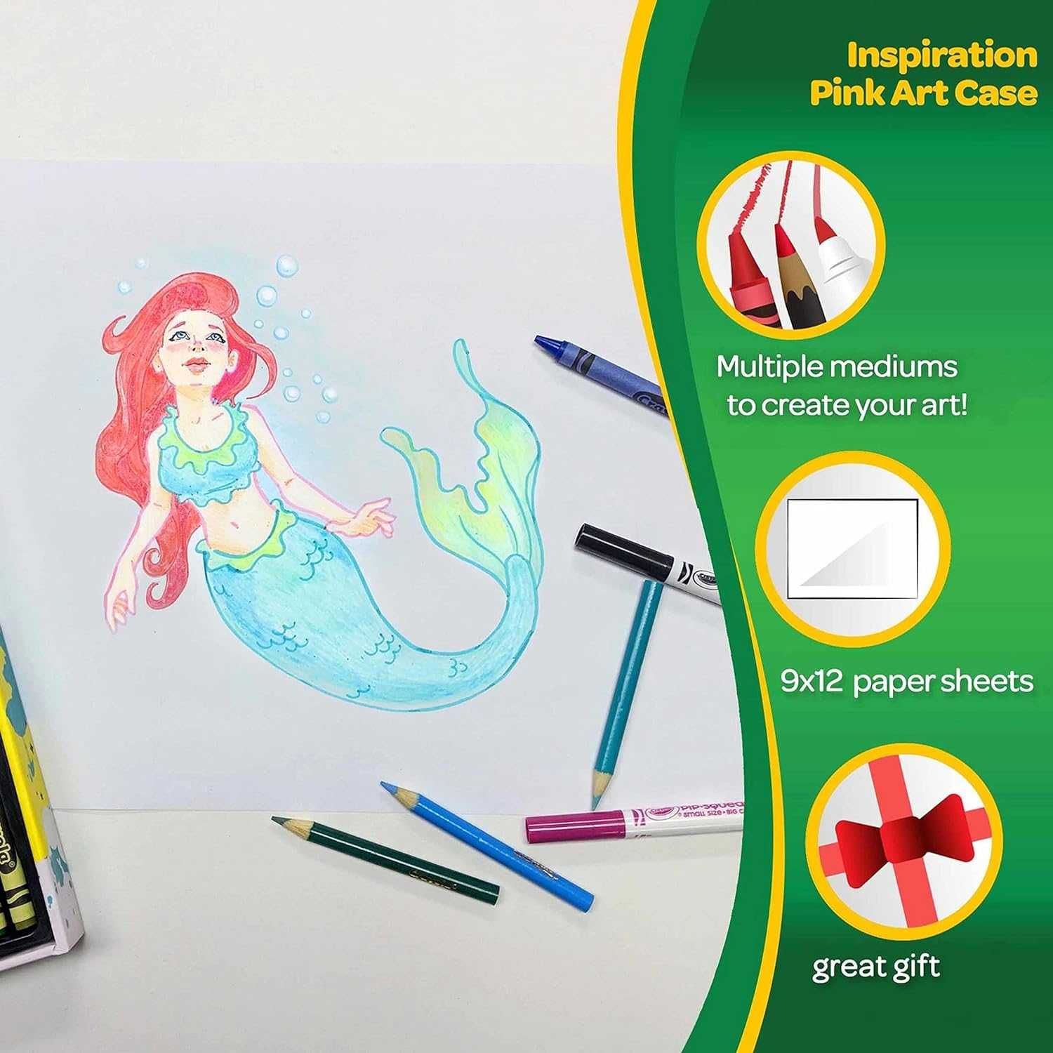 Crayola Inspiration Art Case Pink (140pc) Крайола Набір для малювання