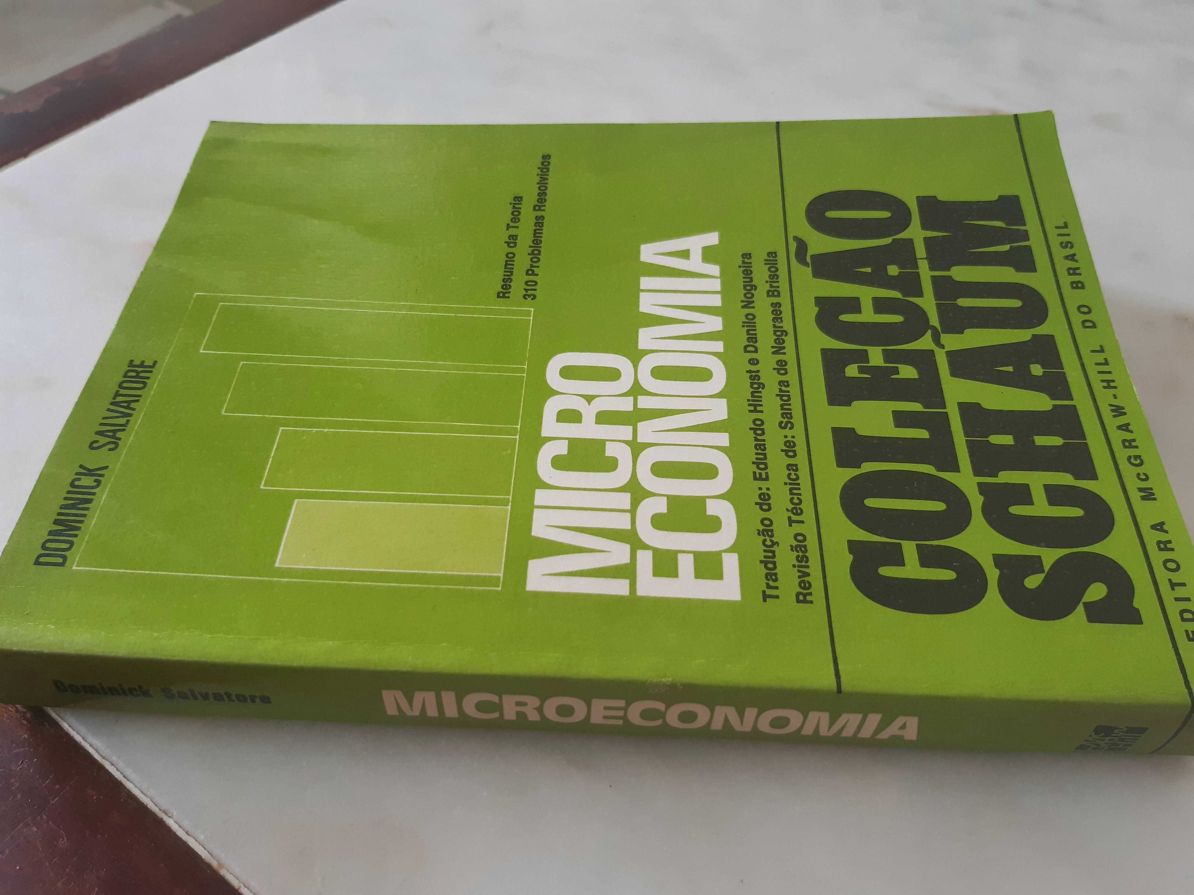 Livro Microeconomia, Col. Schaum, McGraw Hill Brasil, excelente estado