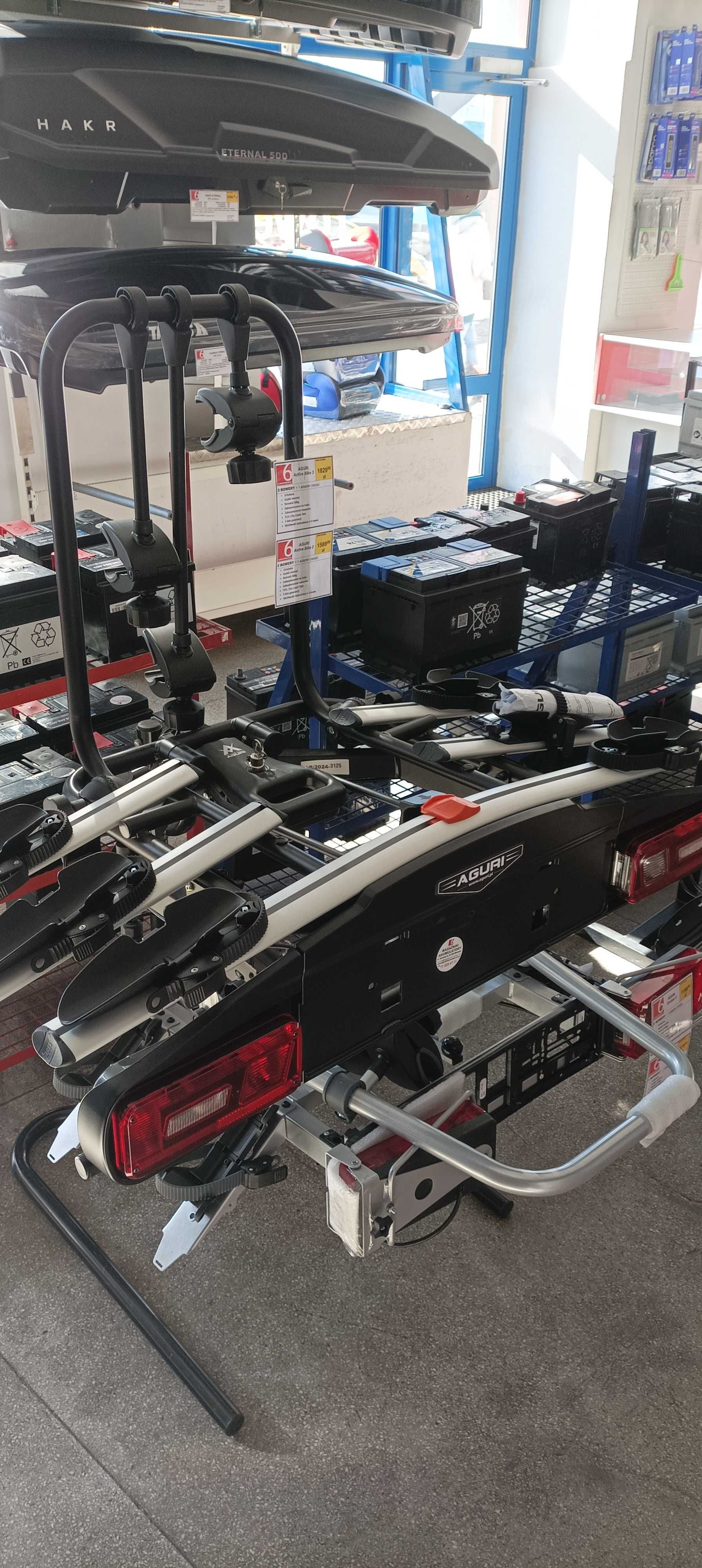 bagażnik rowerowy na hak 3 rowery platforma rowerowa Aguri Active Bike