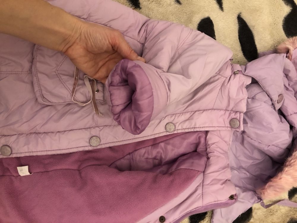 Куртка пальто детское 1-2годика, замеры на фото