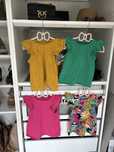 Jak nowe 104 next bluzka t-shirt sukienka getry top zestaw komplet set