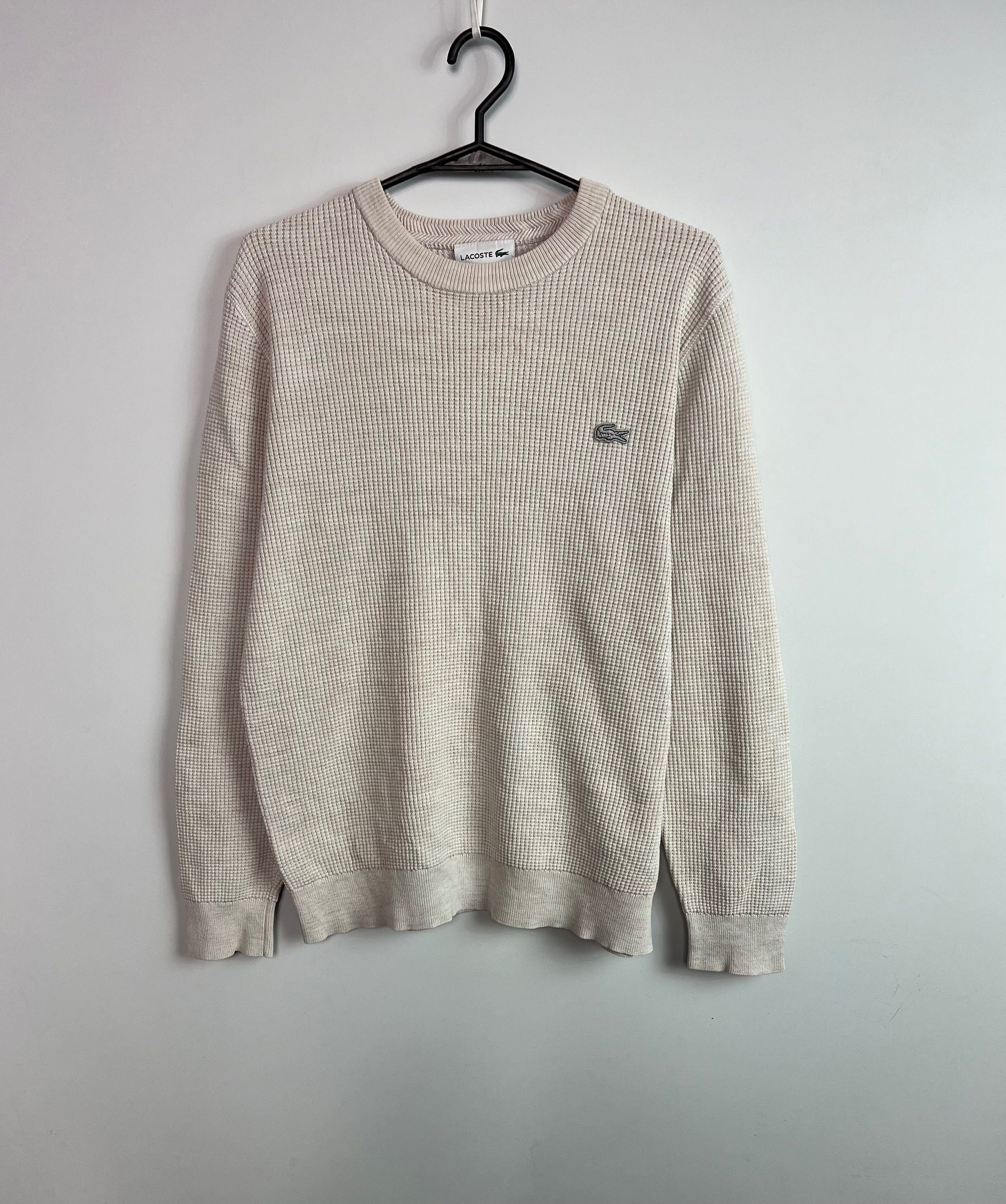 Sweter Lacoste White Logo