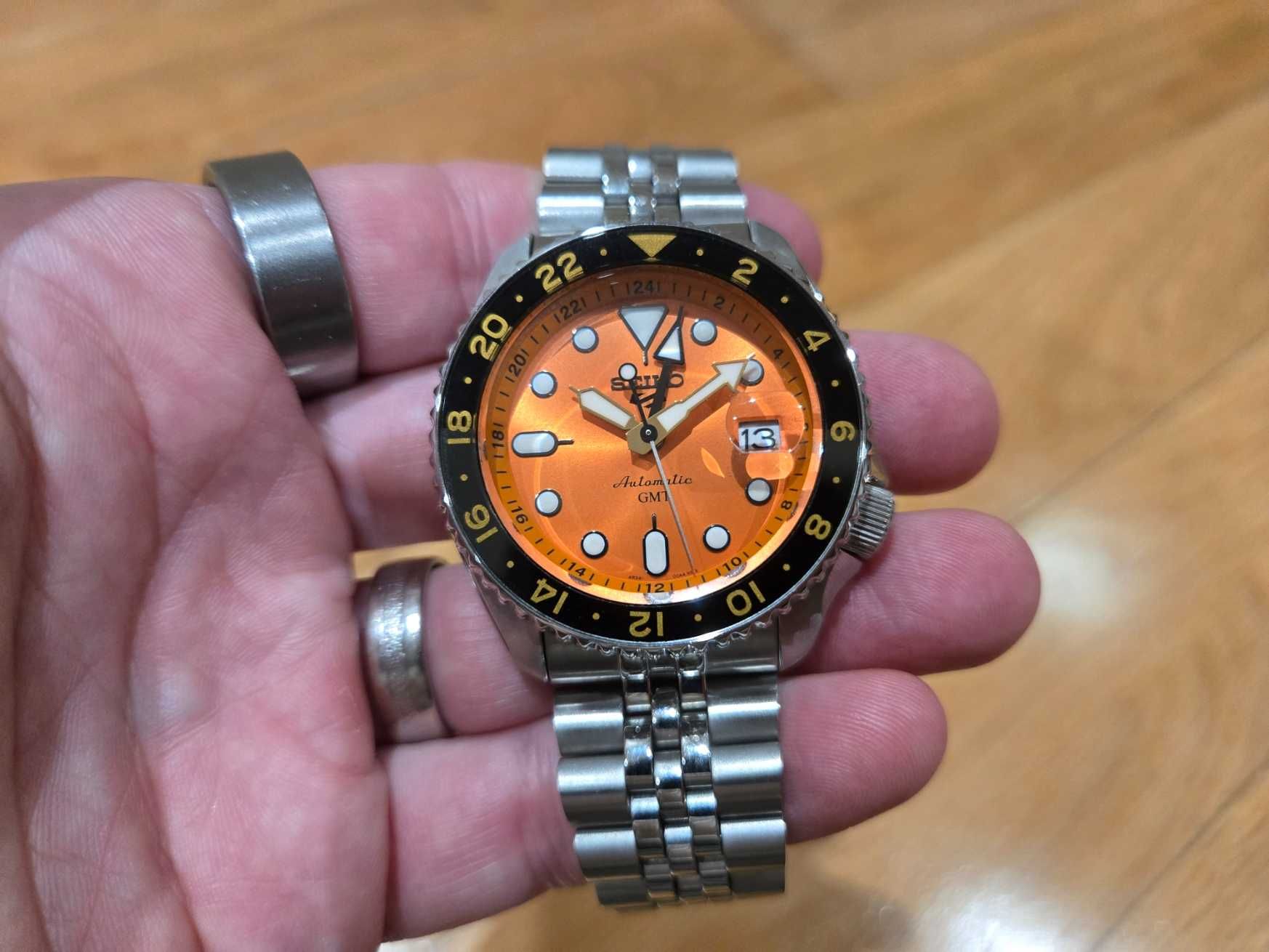 Relógio Seiko 5 Sports SSK005K1 Seiko 5 Sports - Mikan Orange