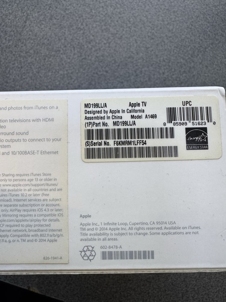Apple TV 3 MD199LL/A